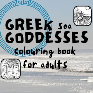 Greek Sea Goddesses Colouring Book PRINTABLE A4