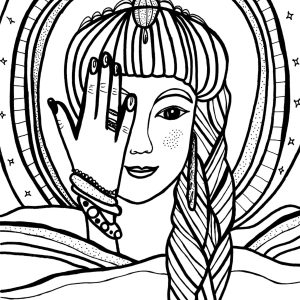 FREE PRINTABLE COLOURING PAGE OF VENUS