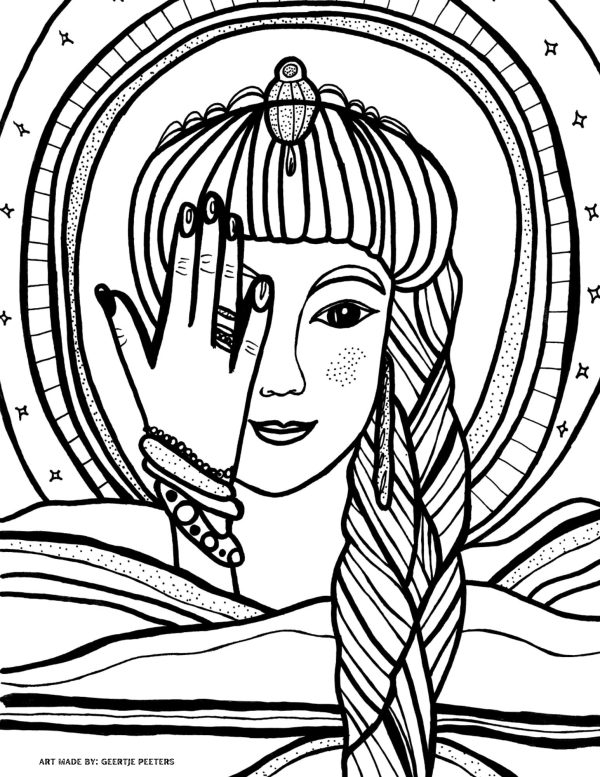 FREE PRINTABLE COLOURING PAGE OF VENUS